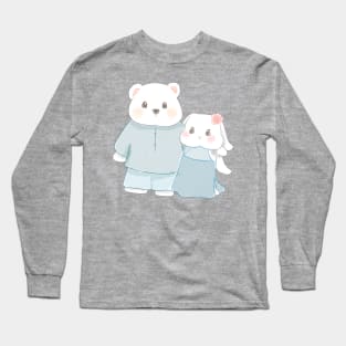 Bear and Bunny tied a knot | Bunniesmee Long Sleeve T-Shirt